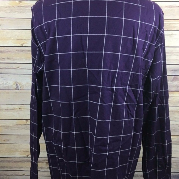 Claiborne Button Down Shirt Slim Fit Brushed Woven - Picture 3 of 5